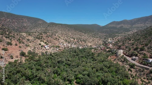 Aerial View of Timkti – Agadir Ida Outanane | Stunning Atlas Mountain Landscape 
