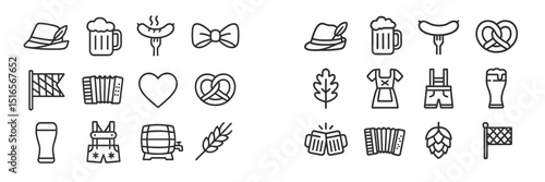 Celebrating Oktoberfest with traditional symbols and drinks in a festive setting