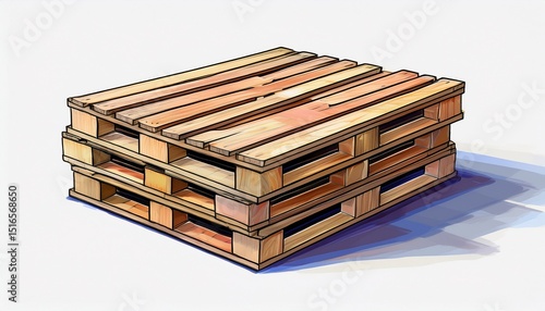 pallet pan or pallet tray wooden europalette cartoon euro palette palettes pile a pallet is a loading platform for goods that is suitable for moving with forklifts import tariffs or trade tariffs