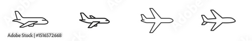Multiple outlines of aircraft illustrating various angles and perspectives of airplane design for aviation enthusiasts