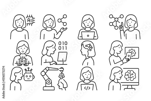 Exploring diverse aspects of artificial intelligence through various activities and applications in a modern workspace environment