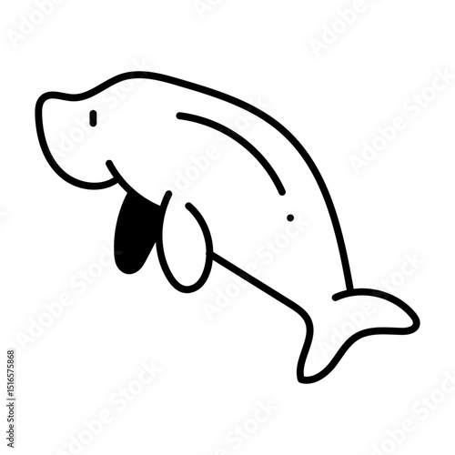 Dugong Fish dualtone icon