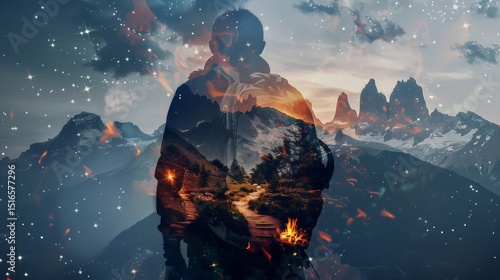 Wallpaper Mural A journey of self-discovery in nature's embrace. Torontodigital.ca