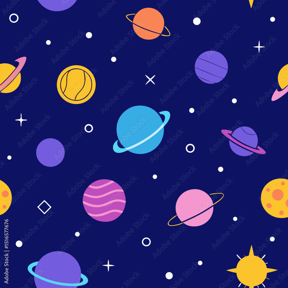 seamless astrology icon pattern planet glyphs seamless astrology icon pattern planet glyphs