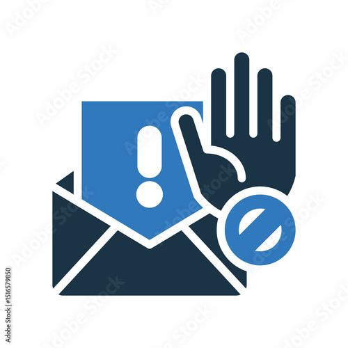 Spam Block mixed color icon