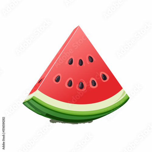 Watermelon Slice Illustration for Healthy Eating Enthusiasts