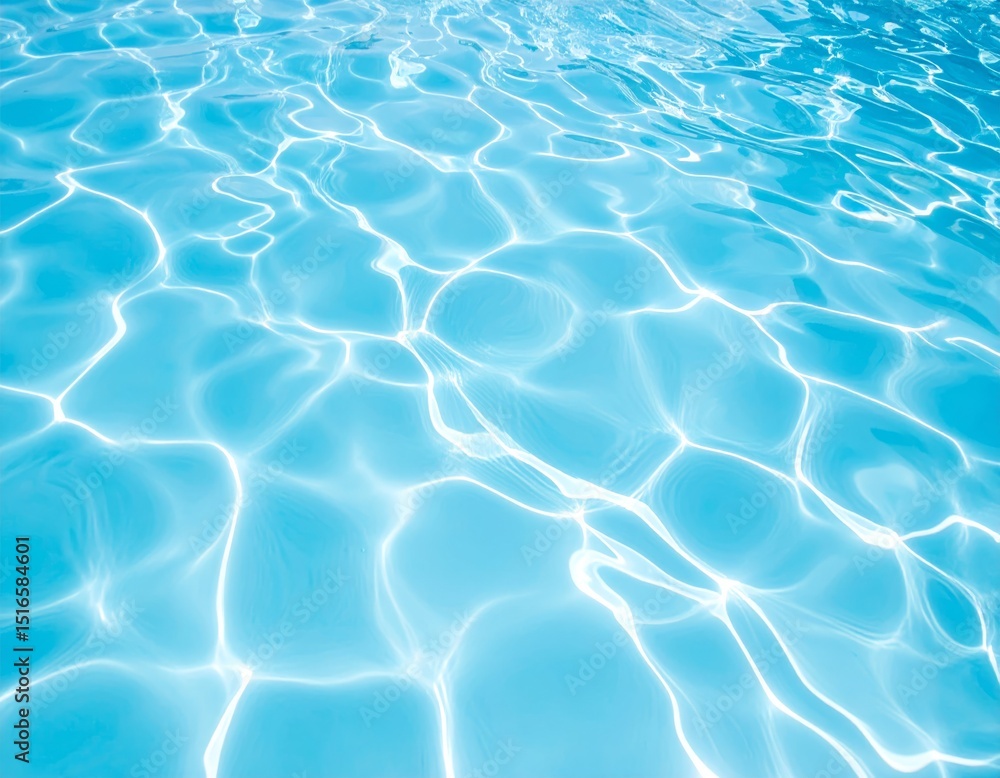 Fototapeta premium Light blue water with ripples and waves background