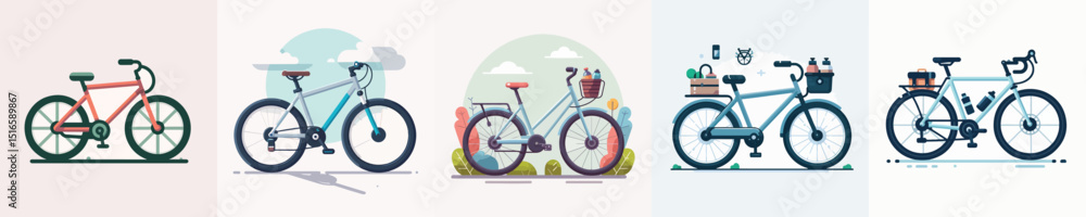 Fototapeta premium Vector of a bicycle.