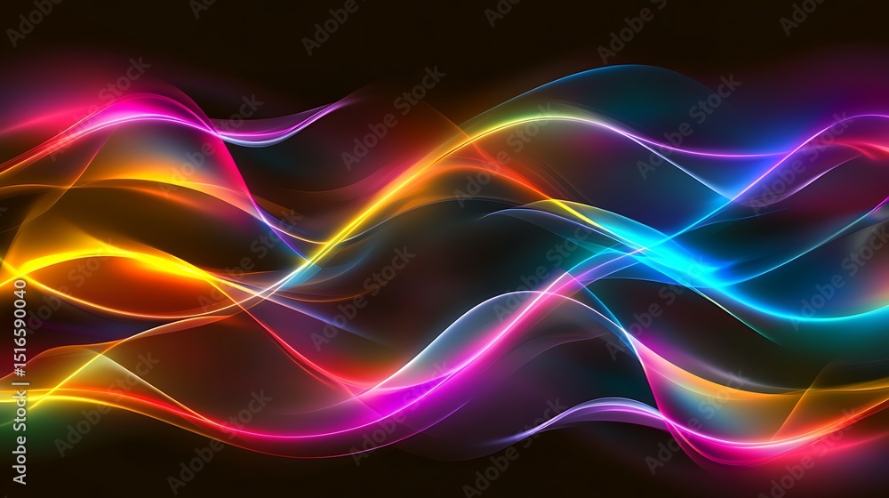 Fototapeta premium Abstract colorful wave patterns