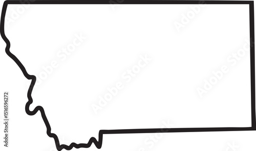 Vector Montana Outline