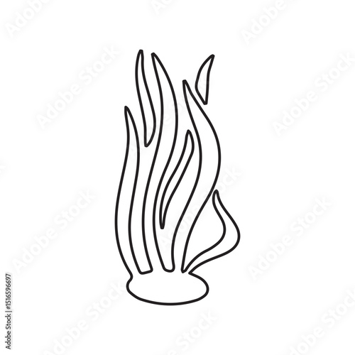 algae line icon