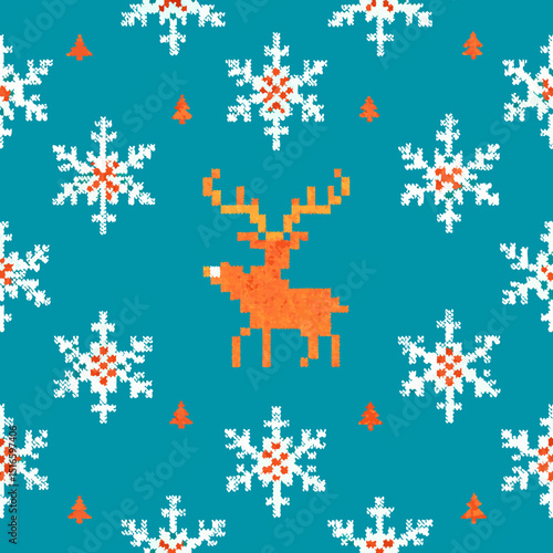 seamless winter knit pattern   faux knit texture 