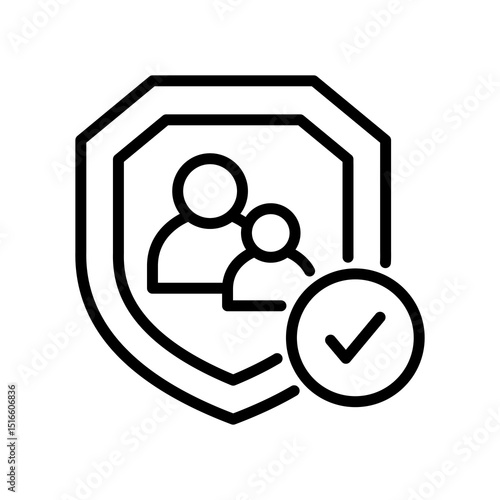 Parental Control line icon