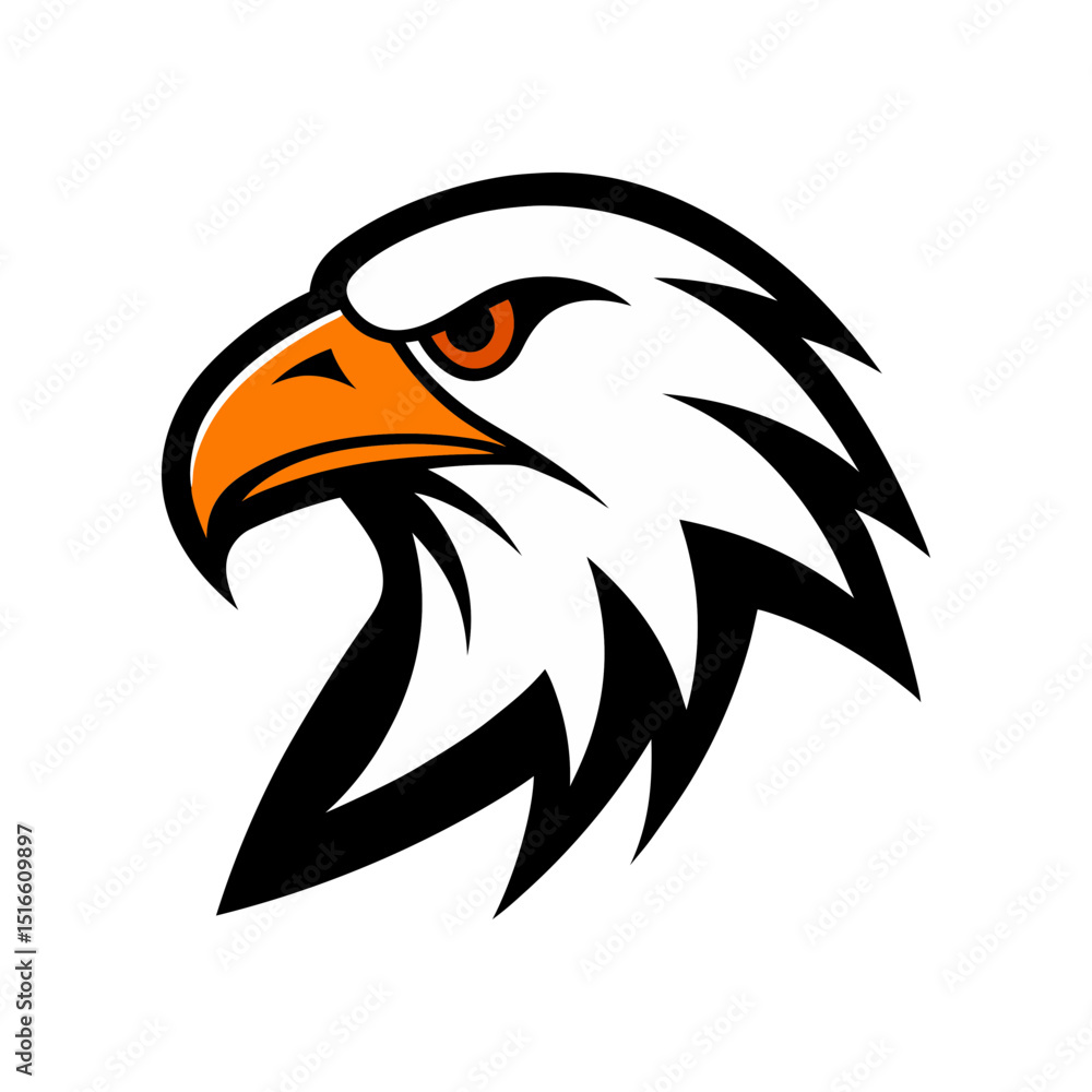 Obraz premium eagle head vector logo