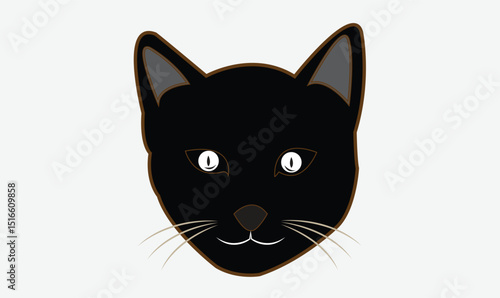 Cat cute emoji icon vector image.