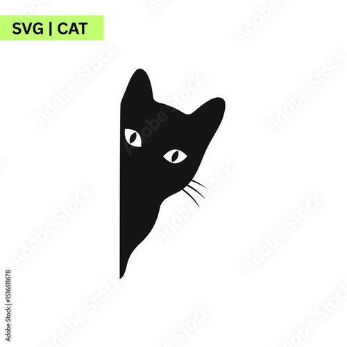 A modern logo design incorporating a sleek cat graphic with subtle details, representing a stylish brand for premium cat food or treats.