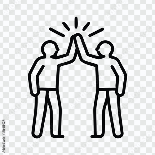 High-Five Icon Partnership Success Collaboration