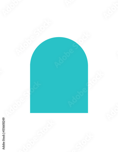 Arched Rectangle Label Shape