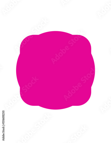 Bubble Square Sticker Shape