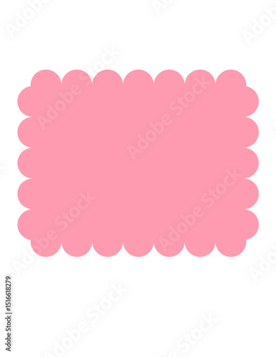Scallop Rectangle Shape