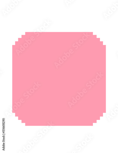 Pixellated Square Label Shape
