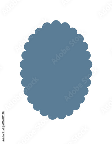 Scallop Oval Shape