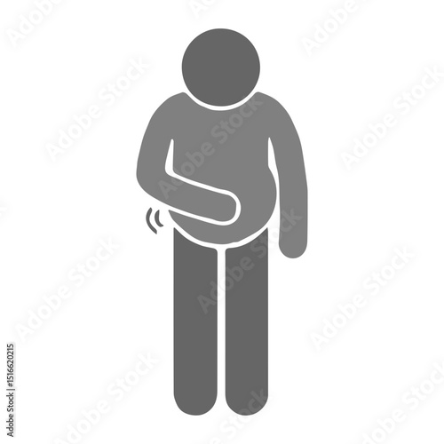 bloated stomach icon