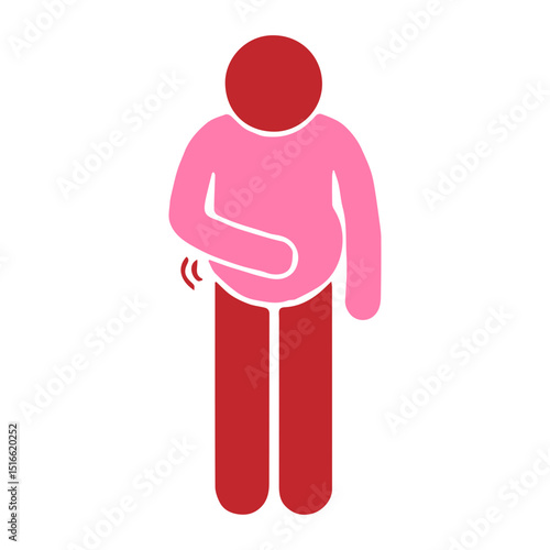 bloated stomach icon