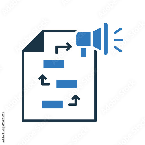 Marketing Plan mixed color icon