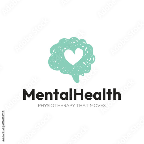 Creative Mental Health Logo. Head Human Mind. Therapy Psychology Logo Icon Symbol Vector Design Template.