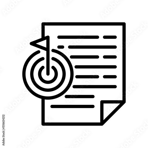 Mission Statement line icon