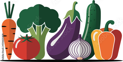 Vibrant vegetables, a colorful array showcasing nature's bounty of freshness