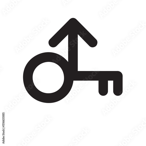 Abstract "Key to Growth": A symbolic, graphic illustration that embodies the concept of unlocking potential and facilitating progress through access to key elements.