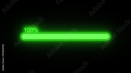 Wallpaper Mural Glowing Animated Loading Progress Bar, High-Tech Digital Loading Bar Torontodigital.ca