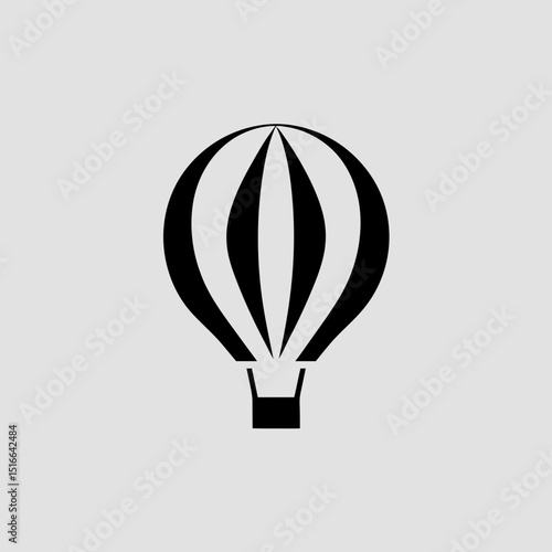 Hot air balloon adventure vector illustration