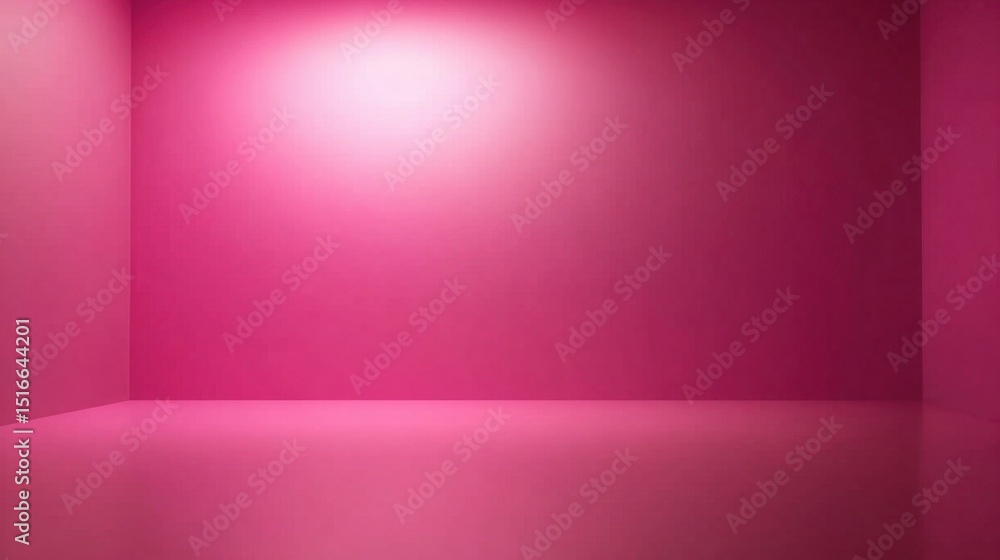 Fototapeta premium Pink Room Interior Minimalist Background.
