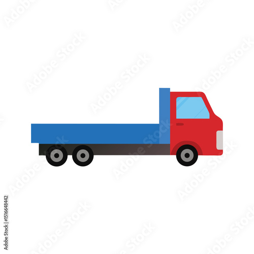 truck isolated on white