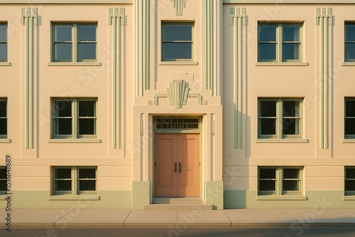Elegant Art Deco Apartment with Smooth Terrazzo Sidewalk