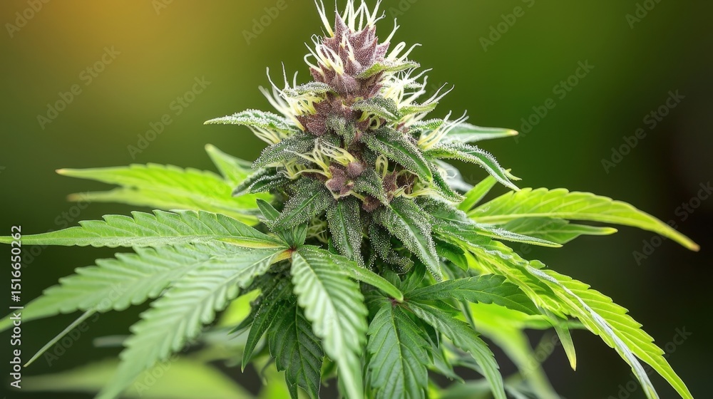the individual cannabis plant is tall and bushy, with vibrant green leaves and deep purple buds glistening under the dark, moody lighting of a grow room. the individual cannabis plant is tall and bushy, with vibrant green leaves and deep purple buds glistening under the dark, moody lighting of a grow room.