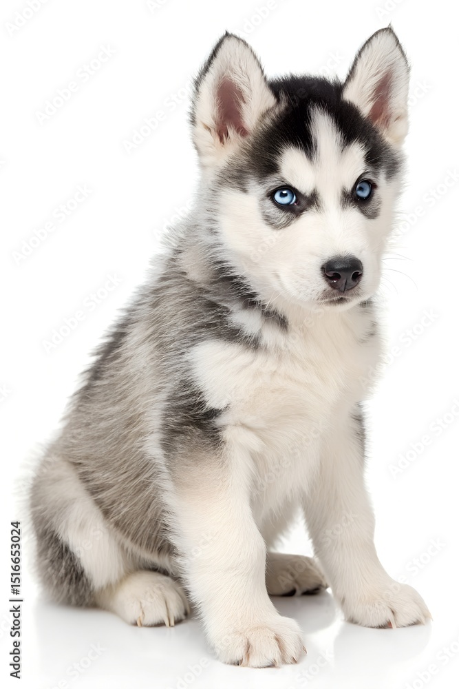 siberian husky puppy isolated on white siberian husky puppy isolated on white