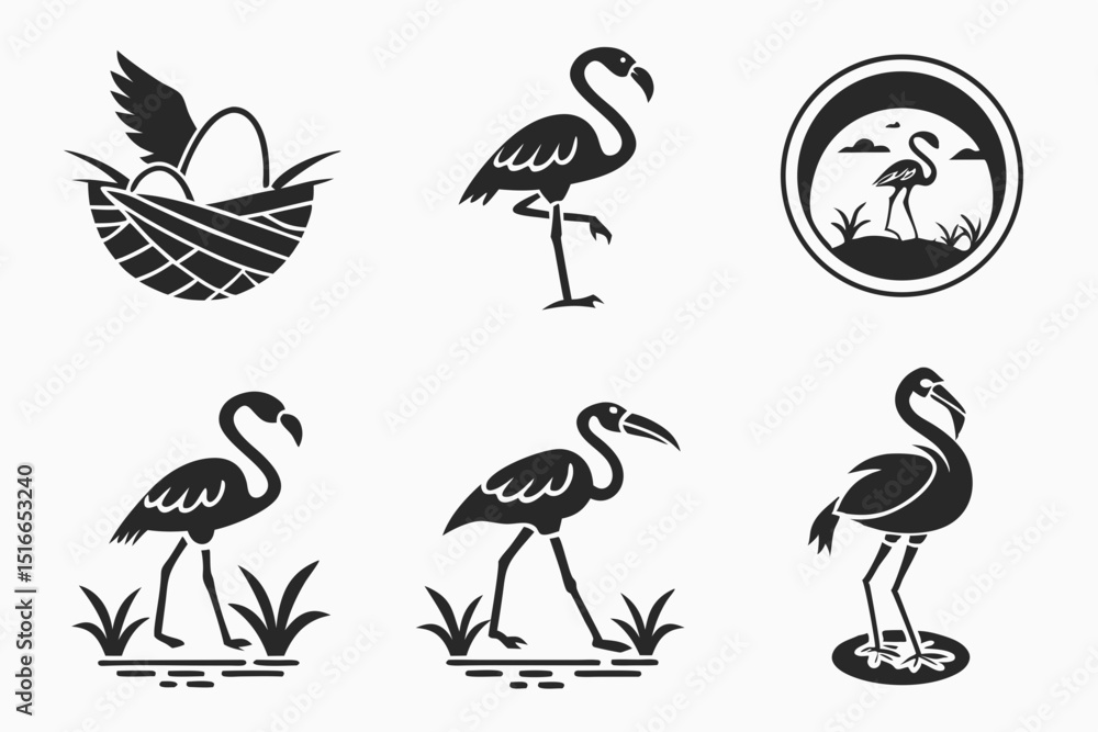 Obraz premium set of birds