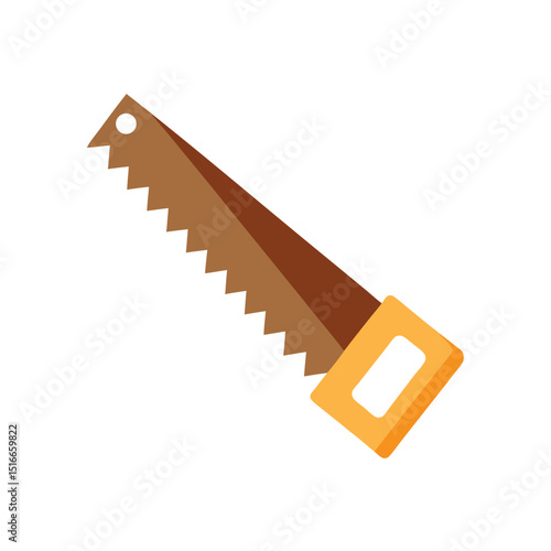 Saw Blade and Hand Saw – with white background
