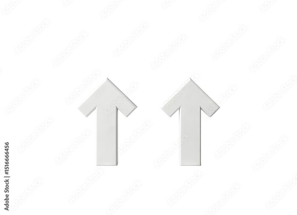 Upward arrows mockup Upward arrows mockup