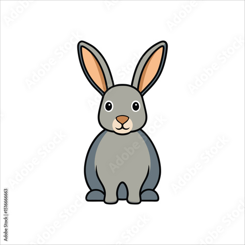 Hare icon vector illustration isolated on white background
