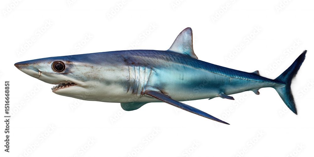 Fototapeta premium Majestic Blue Shark A Stunning Marine Predator