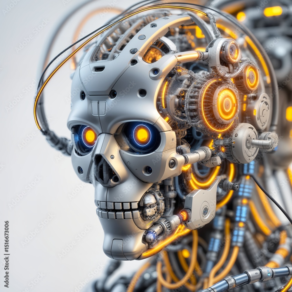 Fototapeta premium Totenkopf technisch