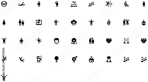 Set of People icons