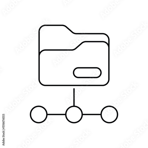 Folder Network Vector icon