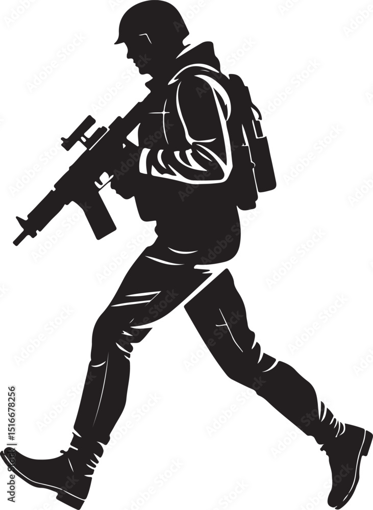 Patriotic Soldier Silhouettes Patriotic Soldier Silhouettes