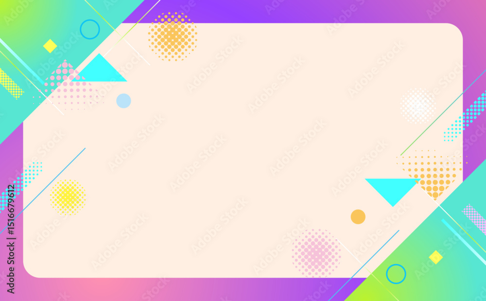 ビジネス ポップな幾何学背景イラスト ビジネス ポップな幾何学背景イラスト